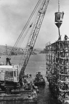 Rebuilding Richardson Bay Bridge, 1955