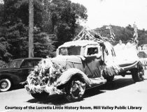 Homestead Valley Land Trust float, July 4th parade 1978