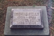 Tombstone of Thomas and Augusta Kelly , date unknown