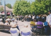 Performing arts concert at the Mill Valley Depot Plaza, date unknown