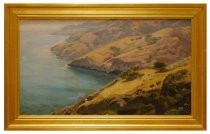 Oil painting of Marin County coastline