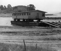 Former restaurant being relocated for use as recreation center, circa 1963