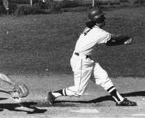 Little League player at bat, date unknown