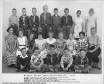 Miss Connelly's third grade class, Strawberry Point School, spring, 1957