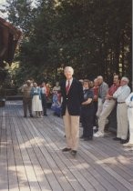 Residents and staff at Mill Valley Library 25th anniversary, 1991