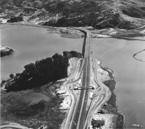 Aerial View of Richardson Bay Bridge, circa 1955