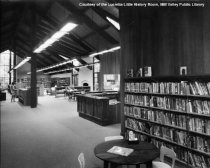 Front Desk and Main Floor of Library, circa 1969