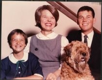 Marjorie Younger (wife of Jack) with children, circa.1970