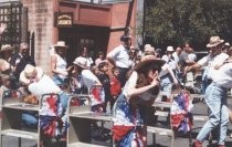 Precision Book Cart Drill Team in the Memorial Day Parade, 2001