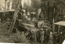 Tamalpais Railway engine No.5 with Conductor and Freemans, 1928