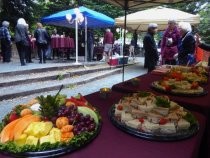 Friends of the Library party buffet table, 2019