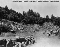 Mountain Play audience and stage, post 1933