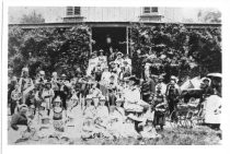 Blithedale Hotel guests in costume, circa 1900