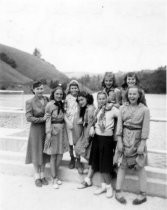 Mill Valley Girl Scouts with scout leader, Margaret Cooley, circa 1950