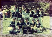 Mill Valley Little League Yankees team, 1985