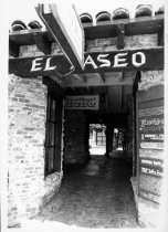 El Paseo entry, date unknown El Paseo Entryway, 1970s. El Paseo entry, date unknown