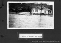 "The Storm": Flooding at the Corner of Sycamore and Locust, 1925 (Original Format)