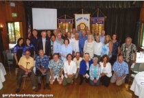 Rotary Club of Mill Valley posing with the District Governor, September, 2017