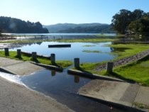 Strawberry Cove Park inundated by king tide, 2012