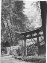 Torii gate at 197 Corte Madera Avenue, 1981 186 Corte Madera Ave, date unknown