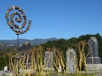 Fernwood Cemetery spiral monument, 2019