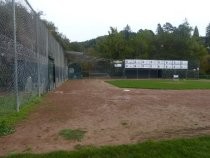 Boyle Park baseball diamond and backstop, 2016