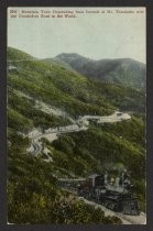 Mountain Train Descending from Summit of Mt. Tamalpais over the Crookedest Road in the World