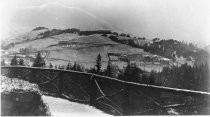 Mill Valley with Catholic Church and Summit School, circa 1895