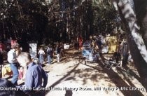 People and artwork at Fall Arts Festival, 1970s