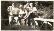 Swiss Club Tell, Members Seated on Railing, date unknown