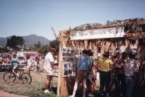 Mill Valley Historical Society booth at Memorial Day celebration, 1984