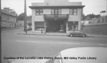 Oddfellows Hall, Jim's Barbershop, and the Yarn Shop, 1967