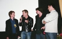 Zoë Elton, Eddie Izzard, Marco Weber and Matt LeBlanc, 2001