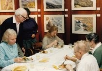 Mill Valley Public Library farewell party for Thelma Percy, 1988