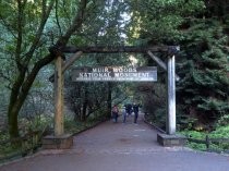 Muir Woods entry arch, 2019