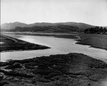 Southeast view of Mill Valley Marshlands, 1962