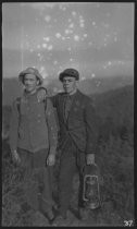 Two men on the Pipeline Trail, 1918