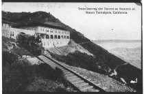 Train leaving Tavern at Tamalpais, circa 1911