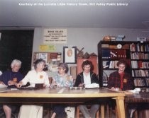 Volunteers Preparing for booksale, 1990