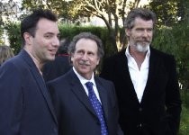 Richard Shepard, Mark Fishkin, and Pierce Brosnan, 2005