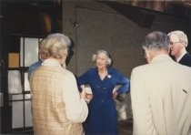 Residents and staff at Mill Valley Library 25th anniversary, 1991