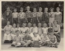 Blanch Jackson's class photo at Park School, 1953