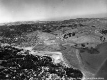 Aerial view of Mill Valley, circa 1950