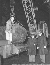 Mill Valley City Hall war memorial installation, 1953