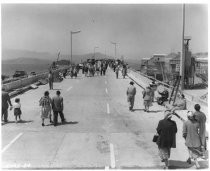 Walking on the Richmond-San Rafael Bridge, 1956