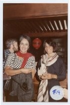 Joan Baez and Mimi Farina at a film screening at the Mill Valley Film Festival, 1984