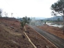 PG&E's Alto Substation driveway seen from Roque Morales Drive, 2019