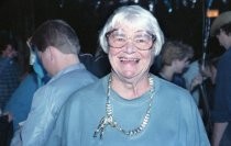 Fan with a C-3PO necklace at a screening of the "Star Wars" trilogy at the Mill Valley Film Festival, 1987