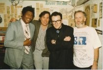 Charles Brown, Commander Cody, Elvis Costello and John Goddard, 1989