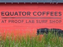 Equator Coffees & Teas exterior signage, 2016